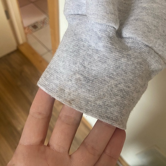 The Bar Varsity Sweatshirt Heather Grey with Lemon/Yellow Size XXL - Picture 10 of 13